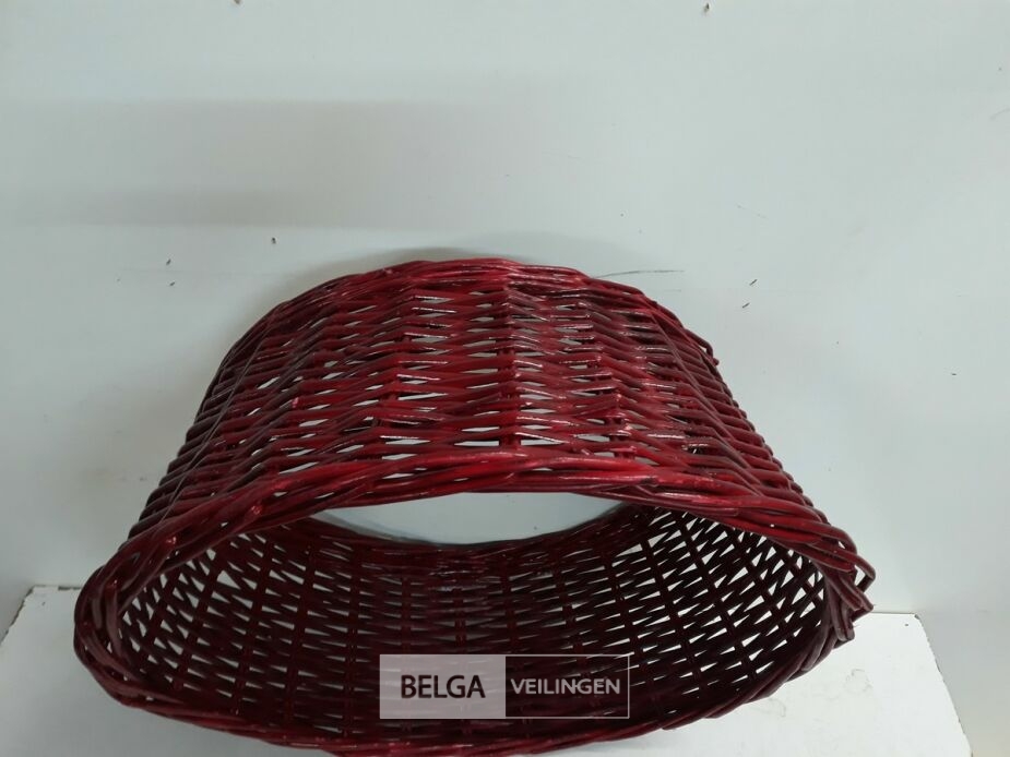 1 x Rieten kerstboomhuls rood 50 cm – foto 3 – kavel bij Belga Veilingen, Oudsbergen