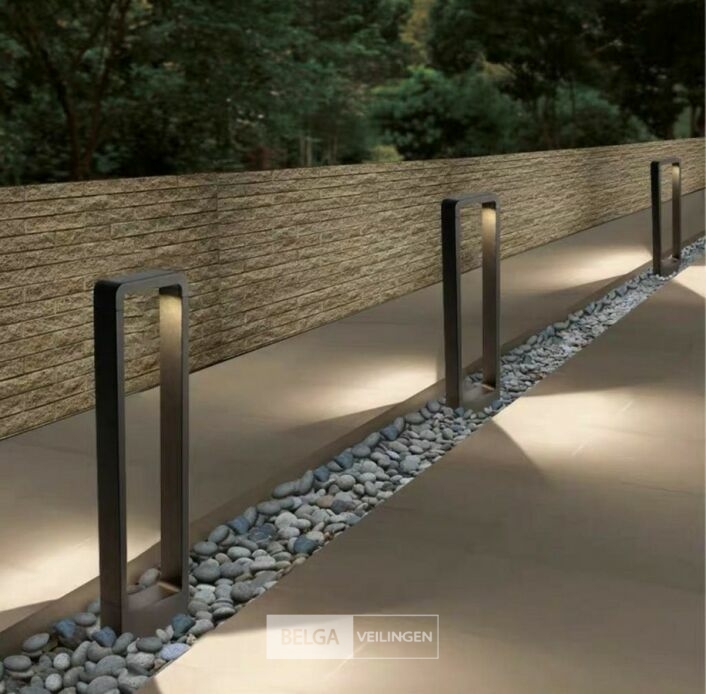 10 x Tuinlamp – 60 cm – 7W LED – 3000K Warm Wit – IP54 – Zwart – SLA-01 – foto 6 – kavel bij Belga Veilingen