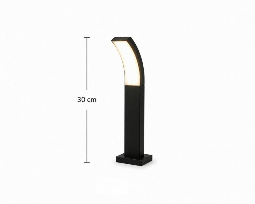 4 x LED Buiten Sokkel Lamp – 12W – 4200K Neutraal Wit - Zwart – IP65 – PRESTIGE-2 – foto 3 – kavel bij Belga Veilingen