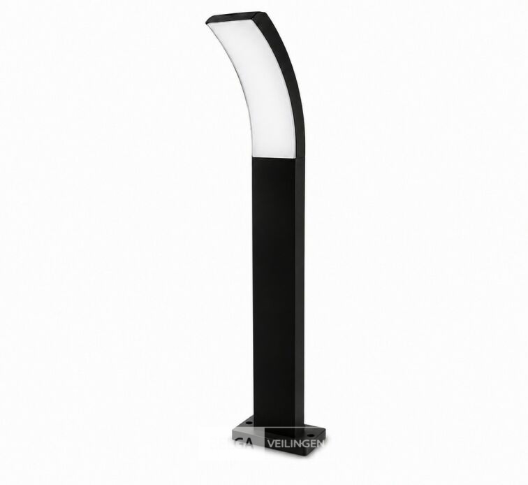 4 x LED Buiten Sokkel Lamp – 12W – 4200K Neutraal Wit - Zwart – IP65 – PRESTIGE-3 – foto 3 – kavel bij Belga Veilingen