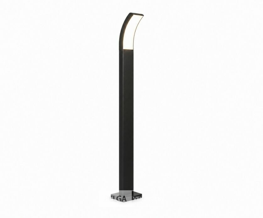 4 x LED Buiten Sokkel Lamp – 12W – 4200K Neutraal Wit - Zwart – IP65 – PRESTIGE-4 – foto 3 – kavel bij Belga Veilingen