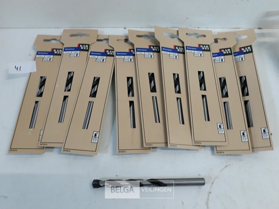 10 x Betonboor 9 mm – foto 2 – kavel bij Belga Veilingen, Oudsbergen