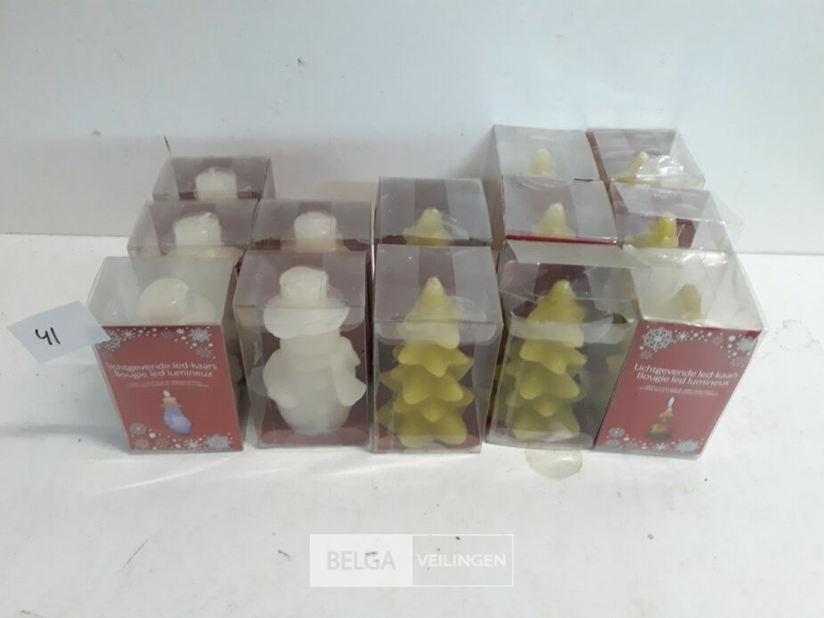 13 x LED kaars 9 cm 2 assorti – foto 2 – kavel bij Belga Veilingen, Oudsbergen
