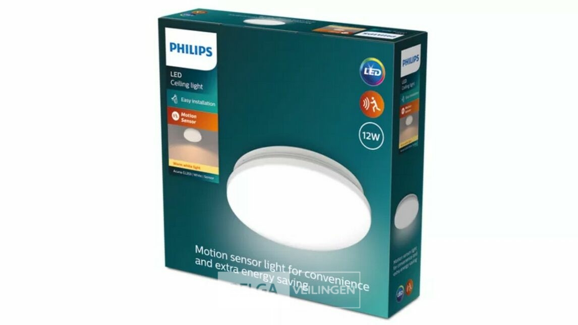 Philips plafondlamp led 1350 lumen 12W 2700K IP20 – foto 3 – kavel bij Belga Veilingen, Bree