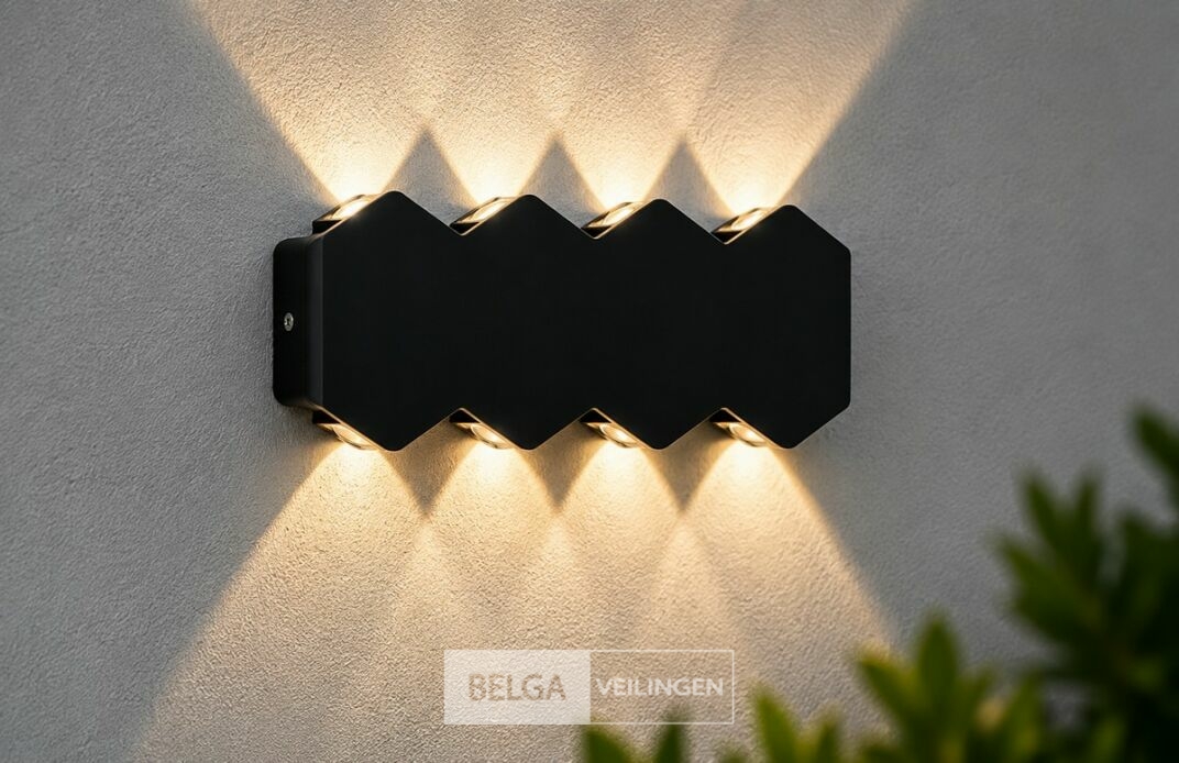 4 x Bidirectionele LED Wandlamp – 8W – 3500K Warm Wit – IP54 – SW-51-4 – foto 2 – kavel bij Belga Veilingen