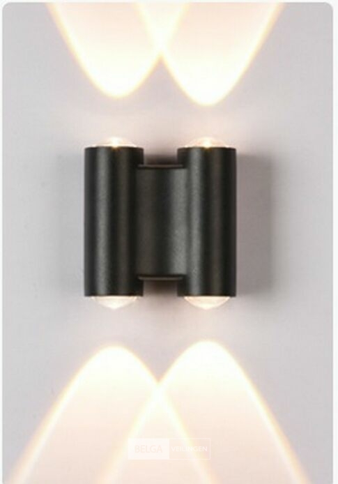 4 x Bidirectionele LED Wandlamp – 4W – 3500K Warm Wit – IP54 – SW-47-2 – foto 2 – kavel bij Belga Veilingen