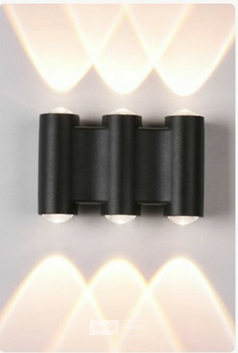 4 x Bidirectionele LED Wandlamp – 6W – 3500K Warm Wit – IP54 – SW-47-3 – foto 2 – kavel bij Belga Veilingen