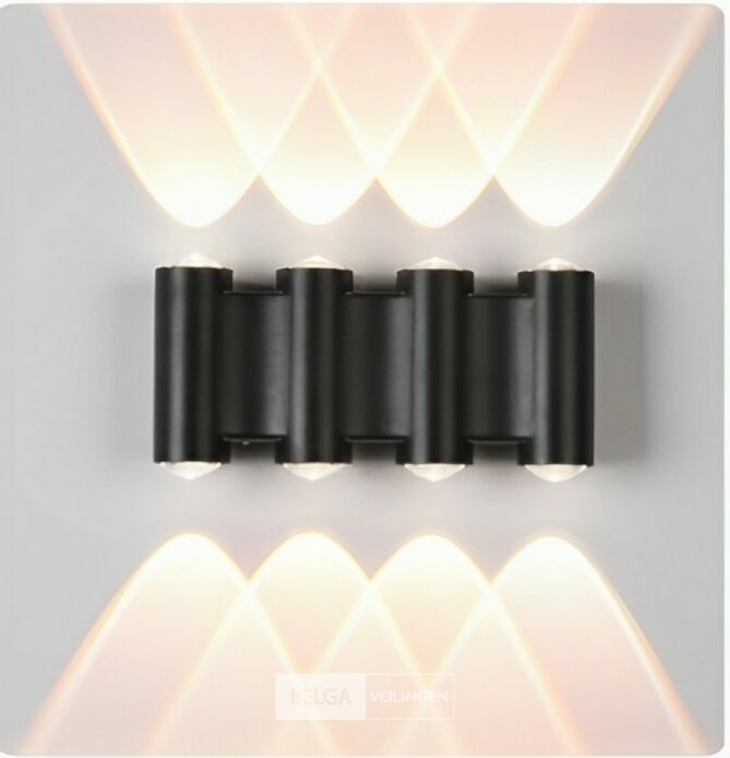 4 x Bidirectionele LED Wandlamp – 8W – 3500K Warm Wit – IP54 – SW-47-4 – foto 2 – kavel bij Belga Veilingen