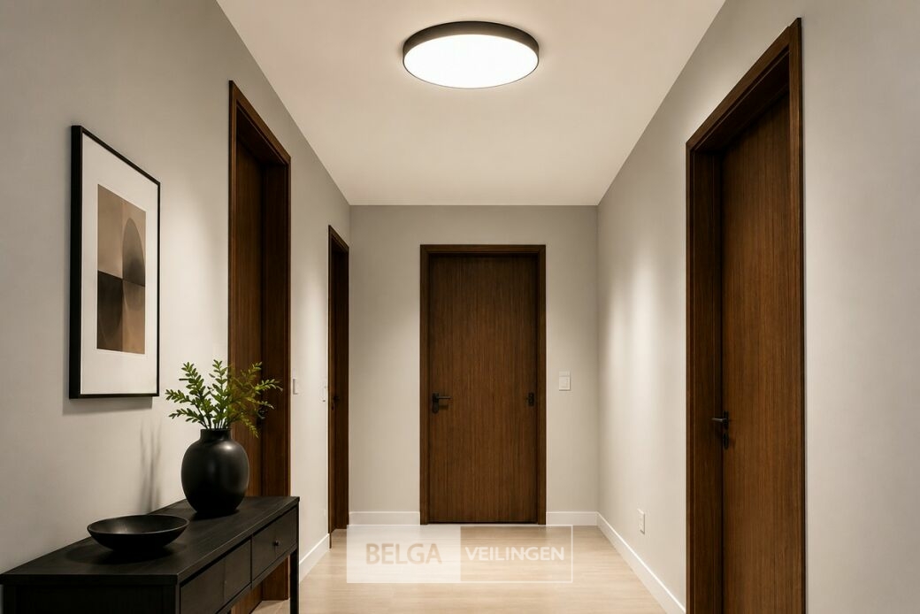 4 x LED Plafondlamp 32W – 3CCT Verstelbaar - Zwart – IP20 – HAZEL-32 3CCT – foto 4 – kavel bij Belga Veilingen