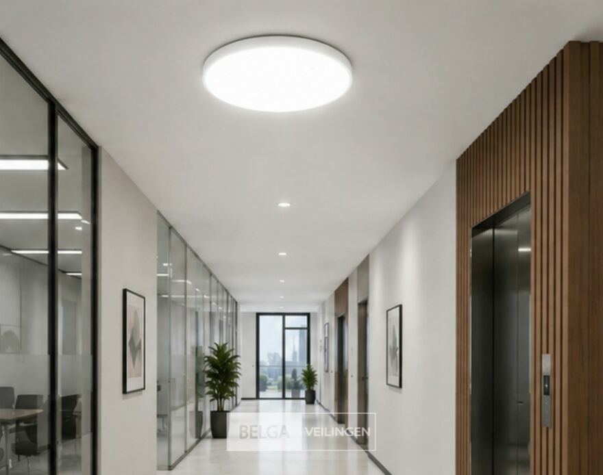 4 x LED Plafondlamp 40W – 3CCT Verstelbaar - Wit – IP20 – HAZEL-40 3CCT – foto 2 – kavel bij Belga Veilingen