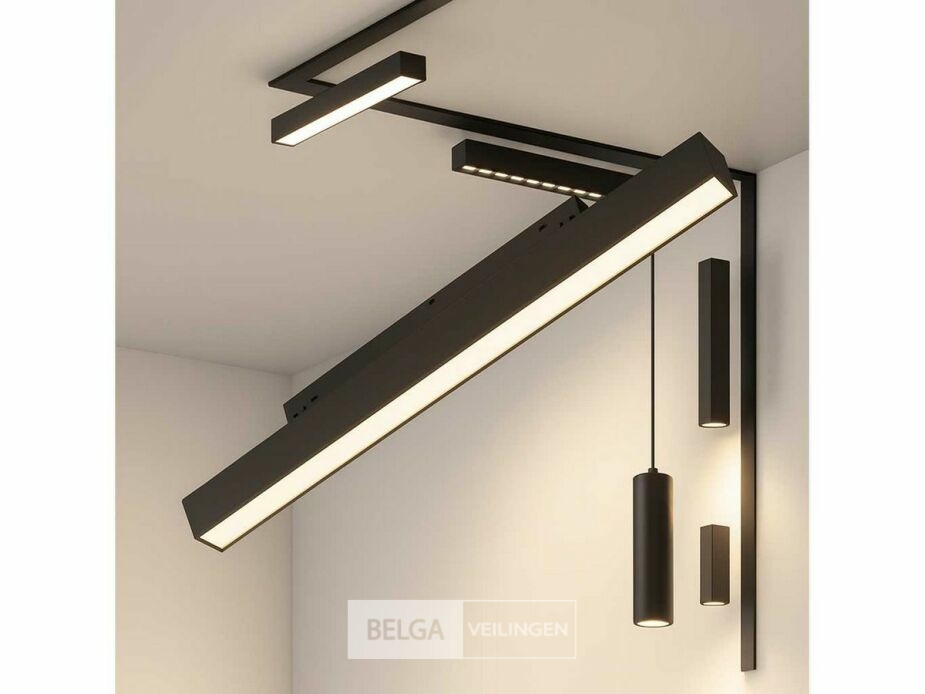 4 x LED Lineaire Spot voor Magnetische Rail – 48V – 20W – 4000K Neutraal Wit – Mora – foto 2 – kavel bij Belga Veilingen