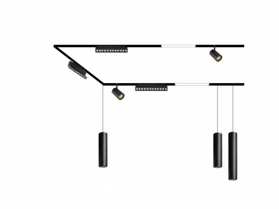 4 x LED Lineaire Spot voor Magnetische Rail – 48V – 12W – 4000K Neutraal Wit – Alfa – foto 6 – kavel bij Belga Veilingen