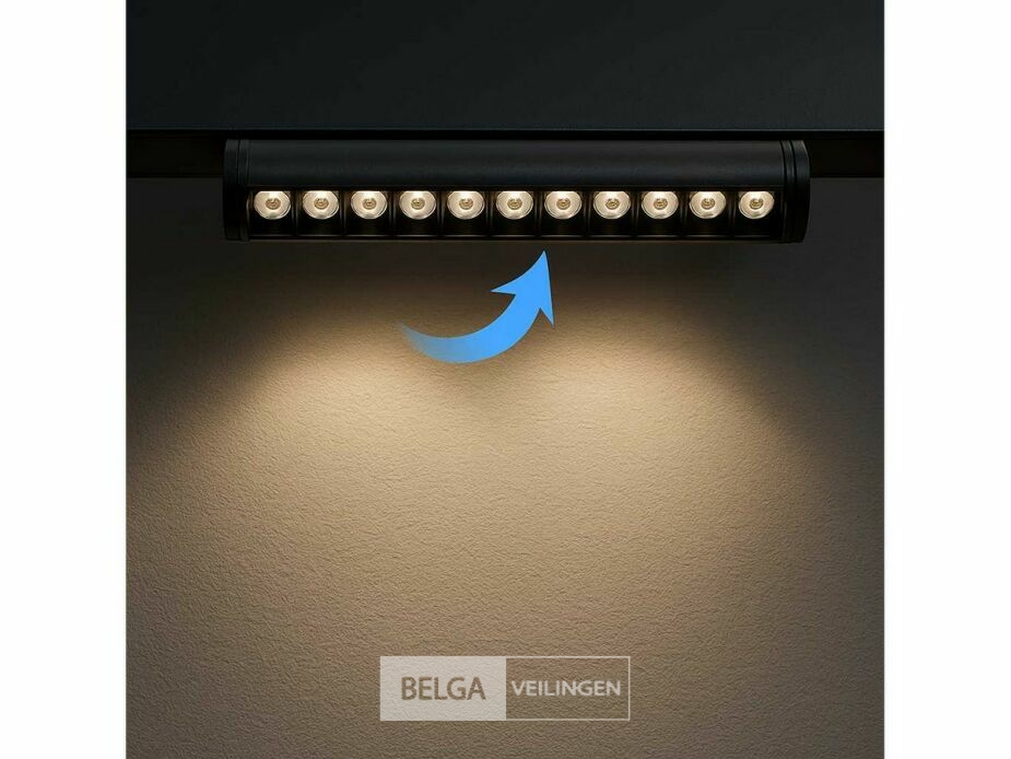 4 x LED Lineaire Spot voor Magnetische Rail – 48V – 18W – 4000K Neutraal Wit – Alfa – foto 2 – kavel bij Belga Veilingen