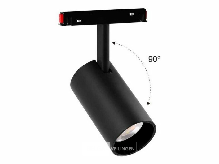 8 x LED Spot voor Magnetische Rail – 48V – 20W – 4000K Neutraal Wit – Bery-20 – foto 3 – kavel bij Belga Veilingen