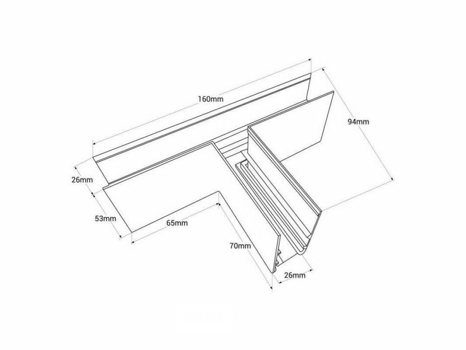 4 x T-Connector voor Opbouw Magnetische Rail – 48V – Horizontaal – foto 5 – kavel bij Belga Veilingen