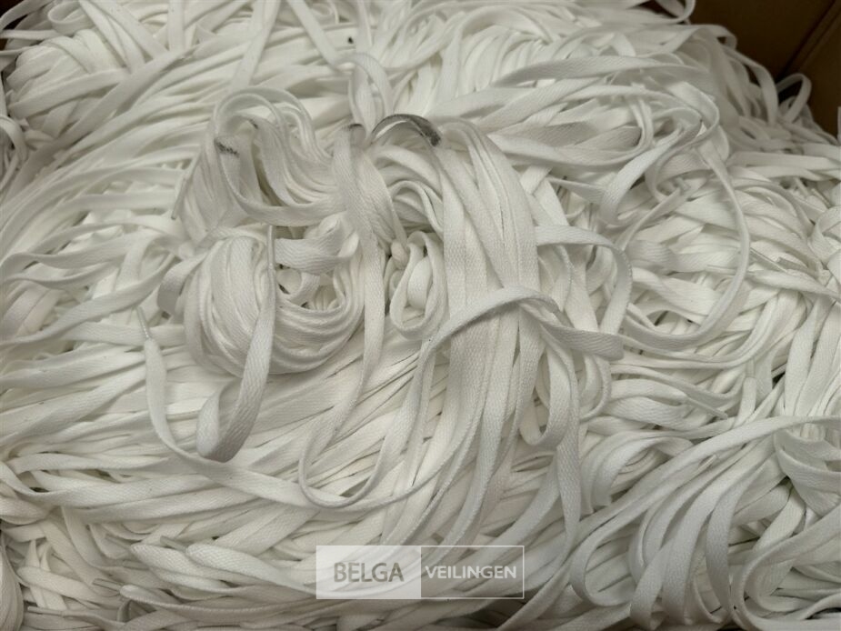 ± 250 Witte schoenveters – foto 3 – kavel bij Belga Veilingen, Lummen