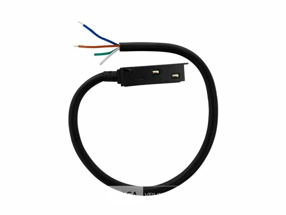 4 x Voedingsconnector met Kabel voor Magnetische Rail – 48V – Zwart – foto 2 – kavel bij Belga Veilingen