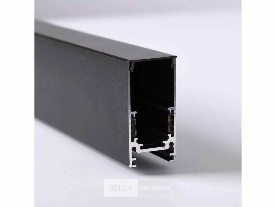 10 x Magnetische Rail voor Opbouw – 20mm – 48V – 2 Meter – Zwart – foto 3 – kavel bij Belga Veilingen