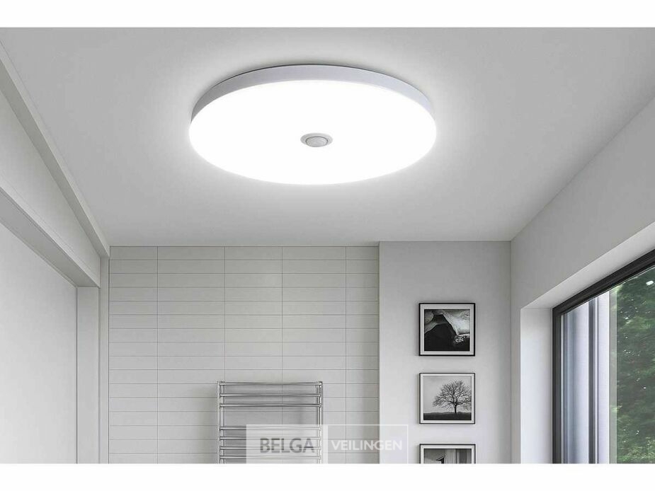 4 x LED Plafondlamp met Sensor – Rond – 20W – 6500K Koud Wit – foto 2 – kavel bij Belga Veilingen