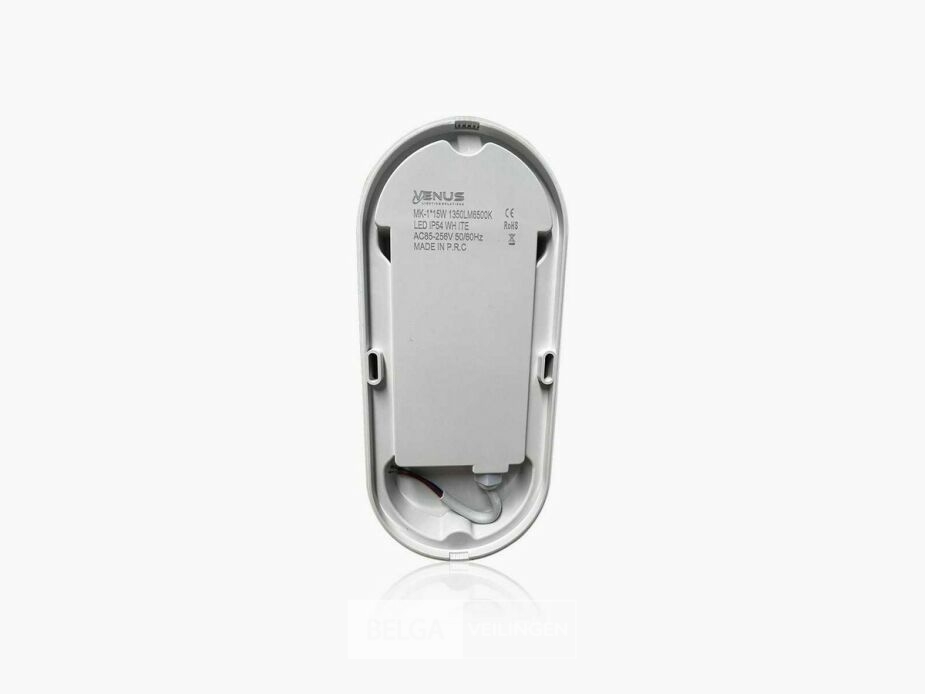 4 x LED Plafondlamp met Sensor – Ovaal – 15W – 6500K Koud Wit – foto 3 – kavel bij Belga Veilingen
