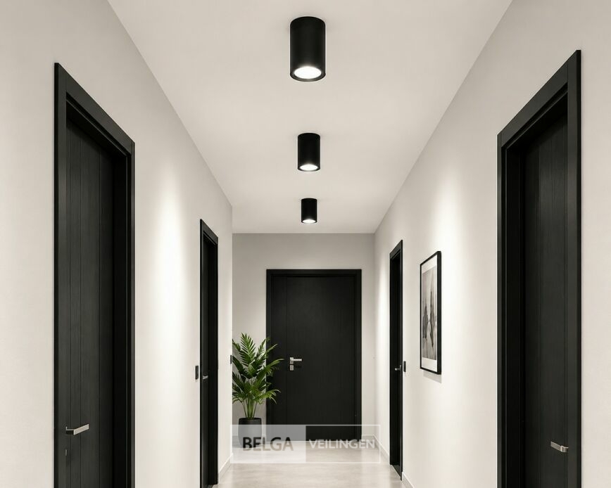 10 x LED Opbouw Spot 5W – 4200K Neutraal Wit - Zwart – IP20 – SANDRA-5/XL – foto 2 – kavel bij Belga Veilingen