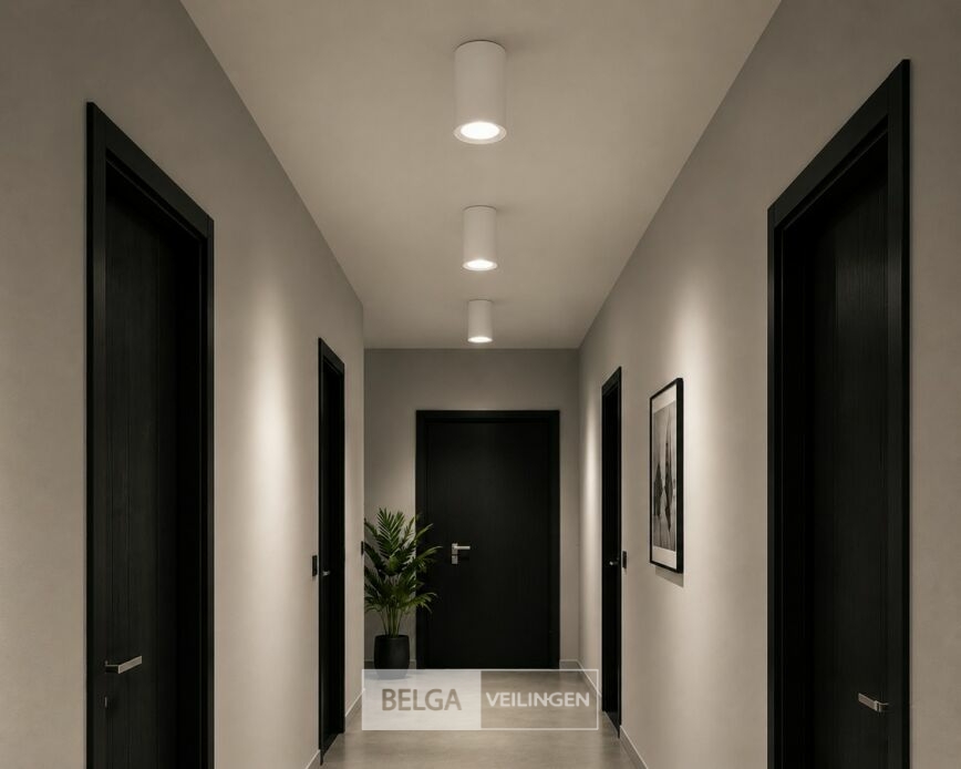 10 x LED Opbouw Spot 5W – 4200K Neutraal Wit - Wit – IP20 – SANDRA-5/XL – foto 4 – kavel bij Belga Veilingen