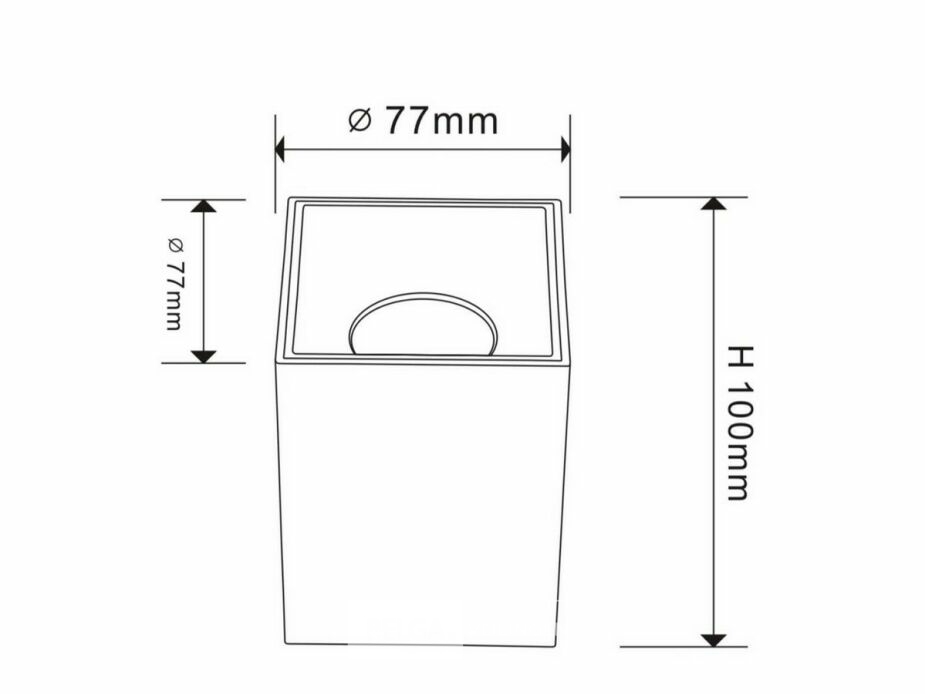 10 x Downlight Fitting – Opbouwarmatuur – GU10 – Vierkant – Wit/Bruin – foto 5 – kavel bij Belga Veilingen