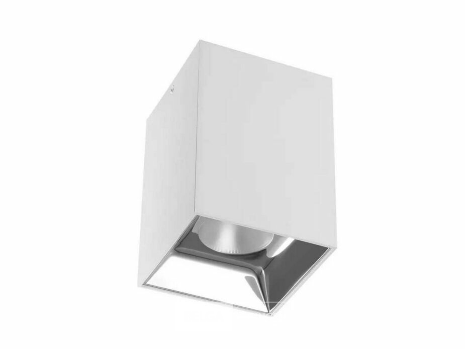 10 x Downlight Fitting – Opbouwarmatuur – GU10 – Cilindrisch – Wit/Chroom – foto 3 – kavel bij Belga Veilingen