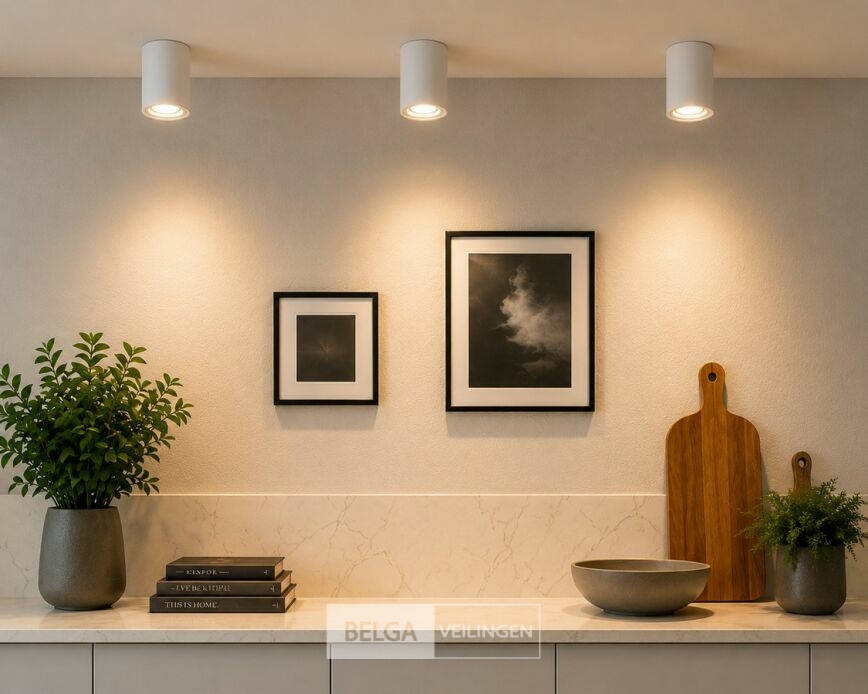 10 x Opbouw Spot Armatuur – GU10 – Wit – IP20 – FREZYA-R – foto 6 – kavel bij Belga Veilingen