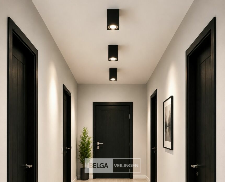 10 x Opbouw Spot Armatuur – GU10 – Zwart – IP20 – FREZYA-S – foto 2 – kavel bij Belga Veilingen