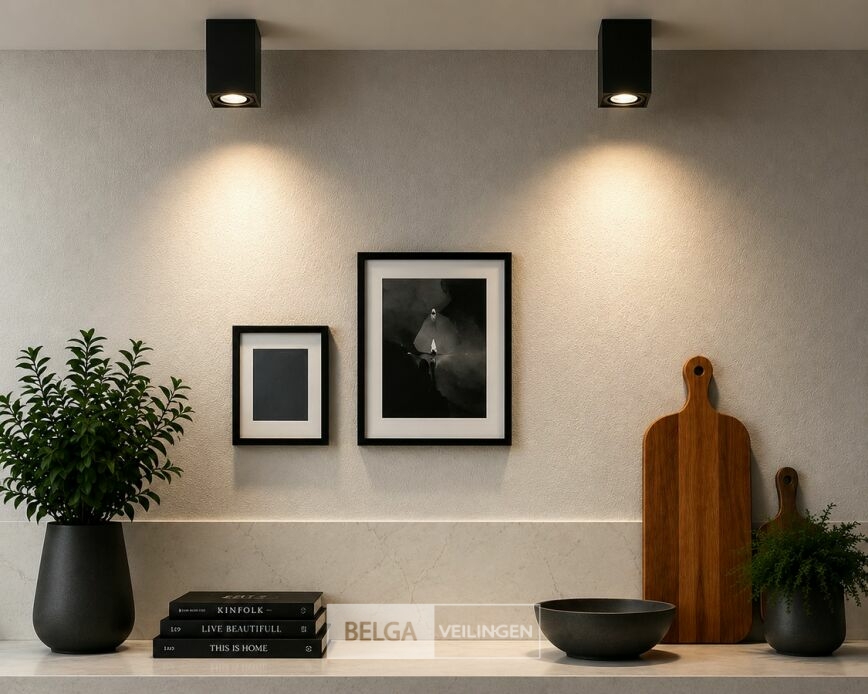 10 x Opbouw Spot Armatuur – GU10 – Zwart – IP20 – FREZYA-S – foto 4 – kavel bij Belga Veilingen