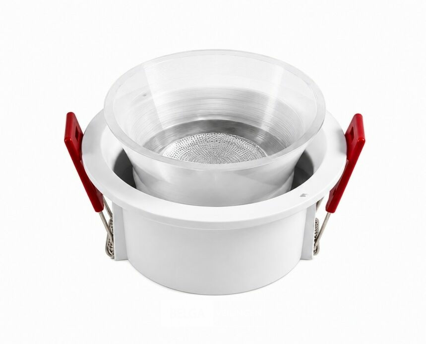 25 x Downlight Fitting – GU10 – Wit – Ø90mm – IP20 – MINT-1 – foto 3 – kavel bij Belga Veilingen