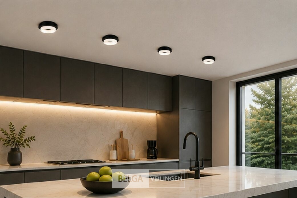 25 x Downlight Fitting – GU10 – Zwart – Ø70mm – IP20 – KADIFE – foto 3 – kavel bij Belga Veilingen