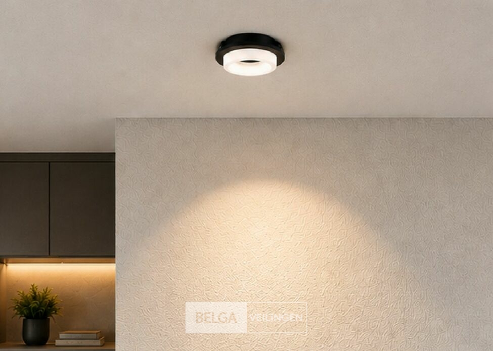 25 x Downlight Fitting – GU10 – Zwart – Ø70mm – IP20 – KADIFE – foto 6 – kavel bij Belga Veilingen