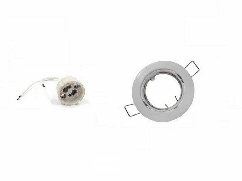 50 x Downlight Fitting – Draaibaar – GU10 – Wit – IP20 – foto 2 – kavel bij Belga Veilingen
