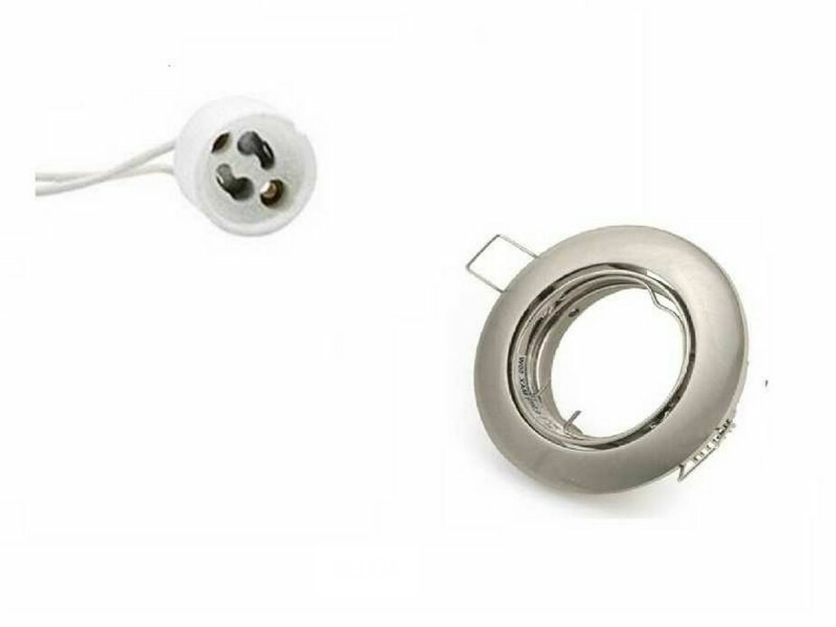 50 x Downlight Fitting – Draaibaar – GU10 – Zilver – IP20 – foto 2 – kavel bij Belga Veilingen