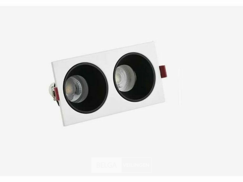 10 x Downlight Fitting – Draaibaar – GU10 – Wit/Zwart – IP20 – EP-2 – foto 2 – kavel bij Belga Veilingen