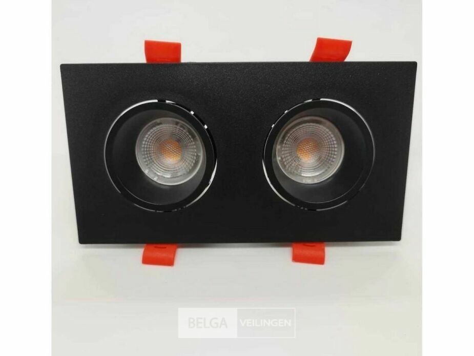 10 x Downlight Fitting – Draaibaar – GU10 – Zwart – IP20 – EP-2 – foto 4 – kavel bij Belga Veilingen