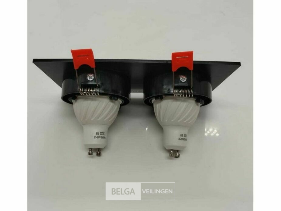 10 x Downlight Fitting – Draaibaar – GU10 – Zwart – IP20 – EP-2 – foto 5 – kavel bij Belga Veilingen