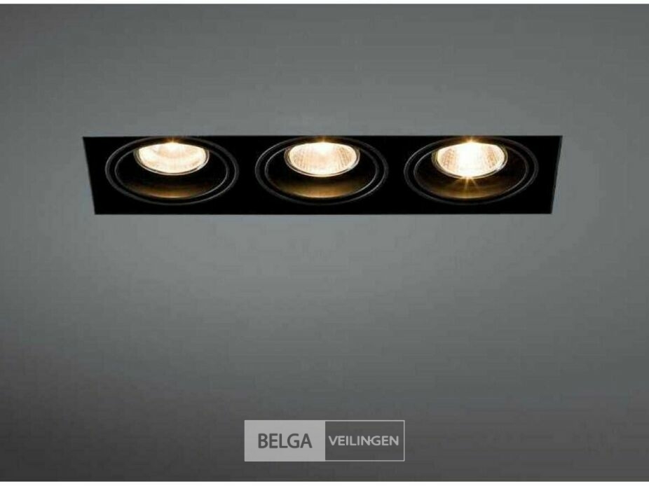 10 x Downlight Fitting – Draaibaar – GU10 – Zwart – IP20 – EP-3 – foto 4 – kavel bij Belga Veilingen