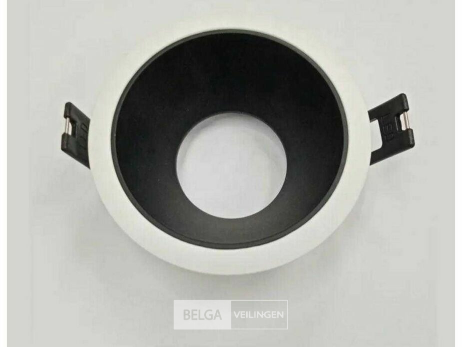 50 x Downlight Fitting – GU10 – Zwart/Wit – IP20 – foto 3 – kavel bij Belga Veilingen