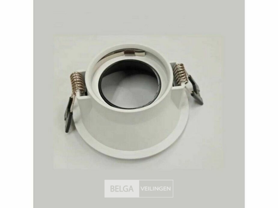 50 x Downlight Fitting – GU10 – Zwart/Wit – IP20 – foto 4 – kavel bij Belga Veilingen