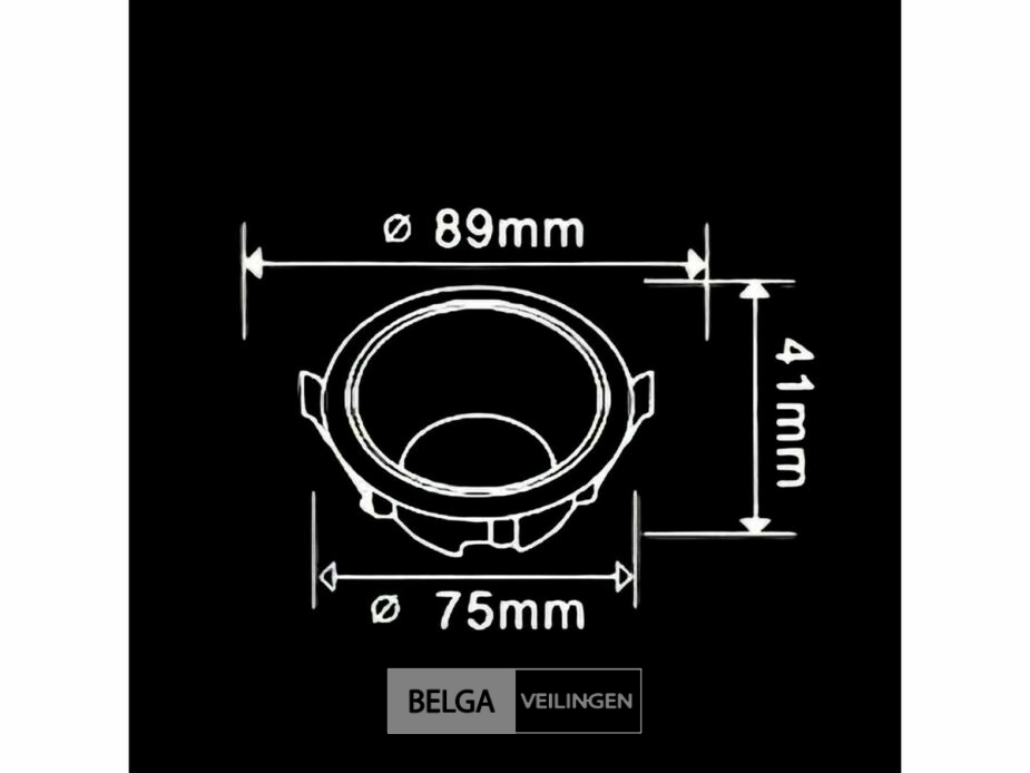 50 x Downlight Fitting – GU10 – Zwart/Wit – IP20 – foto 5 – kavel bij Belga Veilingen