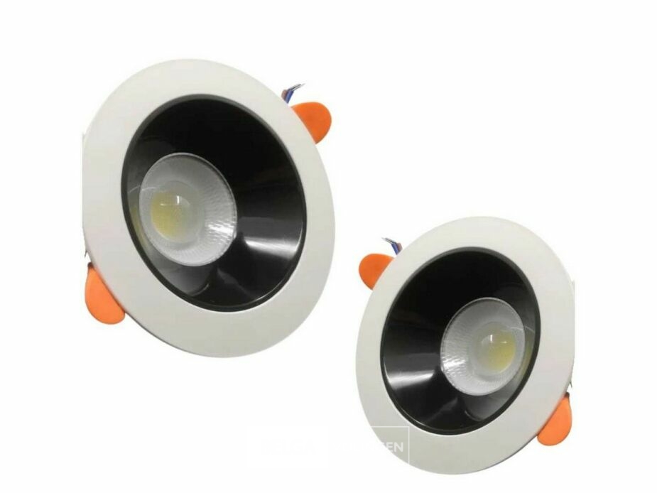50 x Downlight Fitting – Draaibaar – GU10 – Zwart/Wit – IP20 – foto 3 – kavel bij Belga Veilingen