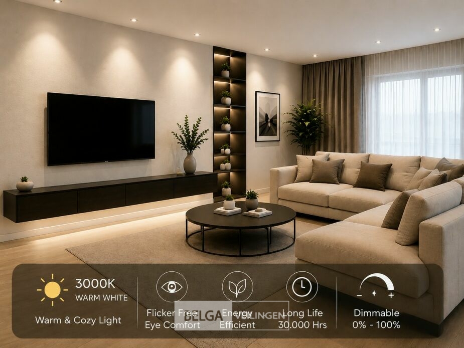 50 x LED Spot GU10 – 6W – Dimbaar – 3000K Warm Wit – IP20 – foto 3 – kavel bij Belga Veilingen
