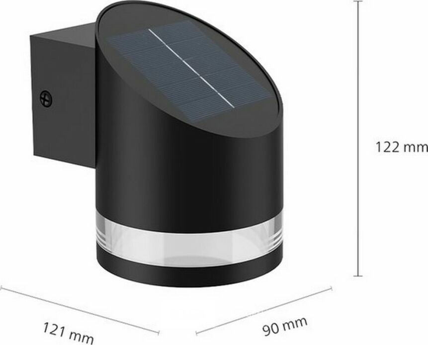 Philips Fyve solar wandlamp - zwart – foto 3 – kavel bij Belga Veilingen, Bree