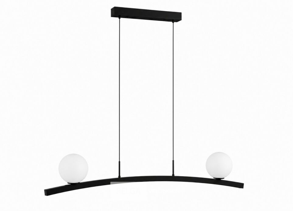 LED Hanglamp 28W – 4000K Neutraal Wit - Zwart – IP20 – INVICTA-28 – foto 3 – kavel bij Belga Veilingen