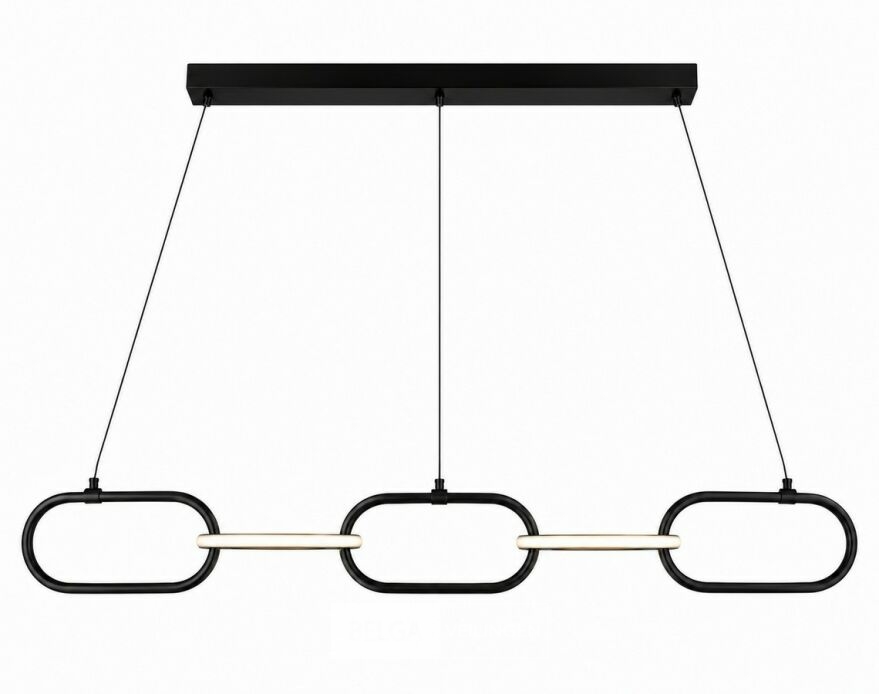 LED Design Hanglamp 36W – 4000K Neutraal Wit - Zwart – IP20 – EMPIRE-36 – foto 3 – kavel bij Belga Veilingen