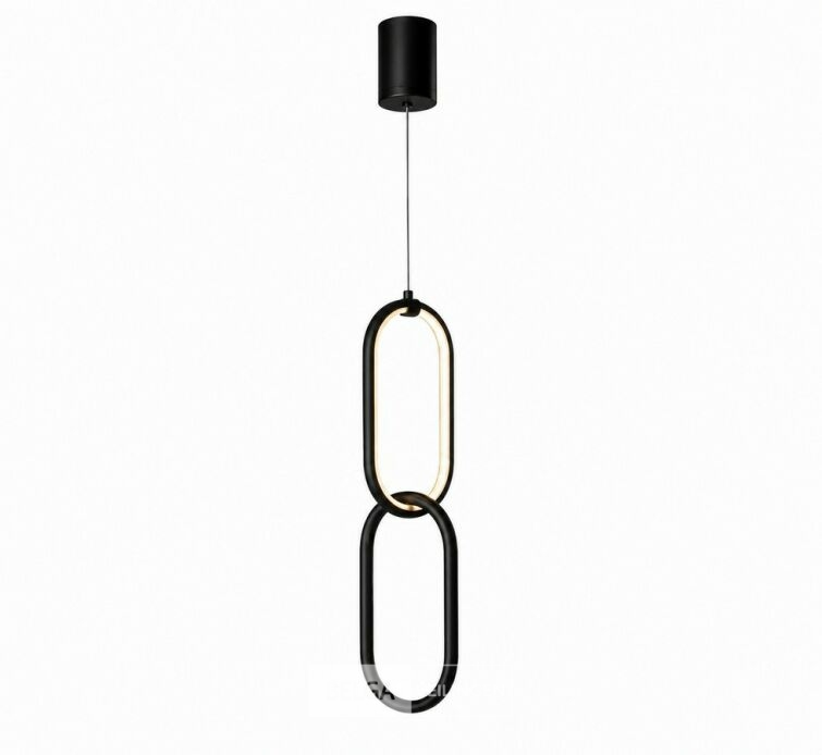 LED Hanglamp 12W – 4000K Neutraal Wit - Zwart – IP20 – SANTANA – foto 3 – kavel bij Belga Veilingen