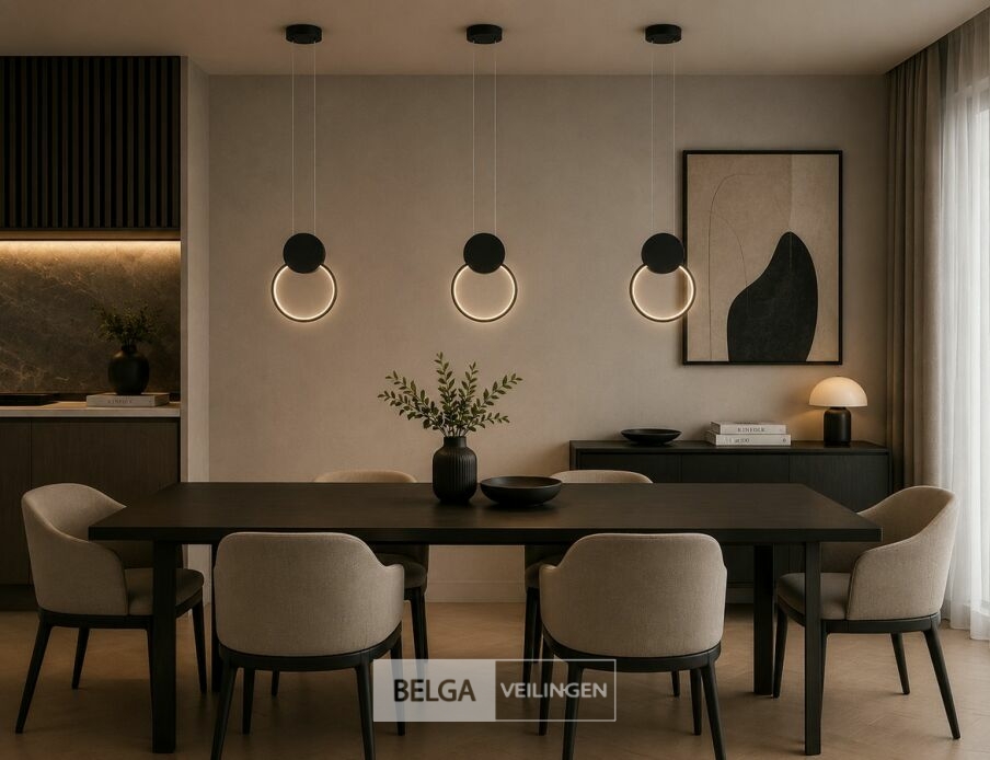 LED Hanglamp 11W – 4000K Neutraal Wit - Zwart – IP20 – FOREVER – foto 2 – kavel bij Belga Veilingen